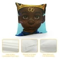 thumbnail image 4 of Afro Kid Throw Pillow Covers,Toddlers Cute Afro Boy Pillow Covers ， Print Cushion Covers,Inspirational Gifts for Kids Decorative Square Pillow Cases, 4 of 5
