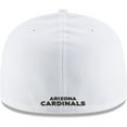thumbnail image 3 of Men's New Era White Arizona Cardinals Omaha 59FIFTY Fitted Hat, 3 of 3