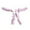 Pink, variant on Elegant Plus Size Lace Seamless V Design Panties for Women Low Waist Sheer Lace Thong Comfortable Seamless Fit and V-Shape White One Size