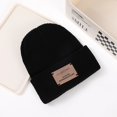 thumbnail image 2 of Gorro de invierno para mujer, gorro de lana para mujer, gorro de punto retro cálido para todo tipo de climas, gorro frío, gorro pequeño y grueso con aspecto de cara, 2 of 6