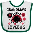thumbnail image 3 of Inktastic Valentine's Day Grandma's Lovebug Girls Baby Bib, 3 of 4