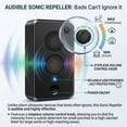 thumbnail image 5 of 2026 Upgraded Ultrasonic Bat Repellent Indoor Outdoor,Cordless Bat Deterrent for Attic Rafters,Garage,Barn,Porch,Eaves, Rechargeable Ultrasonic Bat Repellent Humanely Get Rid of Bats Keep Away,4 Pack, 5 of 9