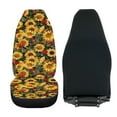 thumbnail image 4 of ZIATUBLE Sunflower Front Auto Seat Cover Stretch Vehicle Seat Protector Car Covers Pack of 2 Car Accessories for Interior Decor Bucket Seats Protector Covers Fit for Cars SUV Truck Sedan, 4 of 7