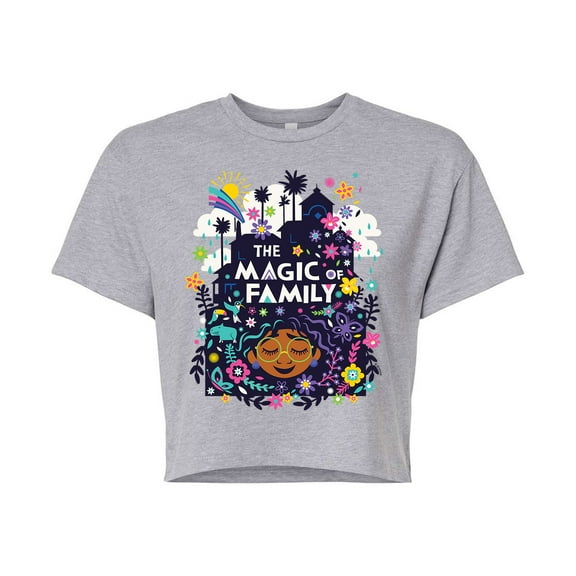 Encanto - The Magic Of Family - Juniors Cropped Cotton Blend T-Shirt