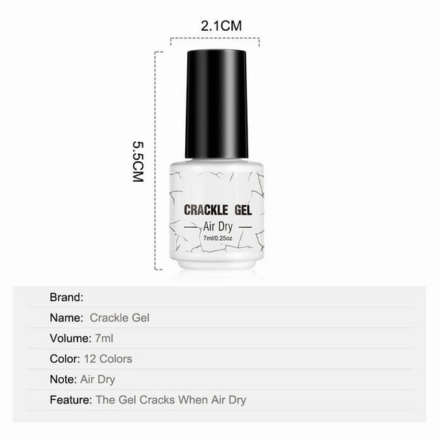 Pegamento para uñas agrietadas, juego de pegamento Burst Glue, pegamento para uñas agrietadas, 7 ml, cuidado de uñas