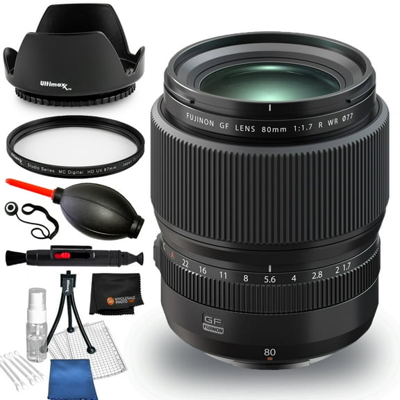 FUJIFILM GF 80mm f/1.7 R WR Lens (FUJIFILM G) - 600022103