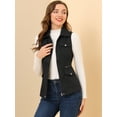 thumbnail image 3 of Chaleco Anorak Utility Allegra K sin mangas Negro XL, 3 of 6