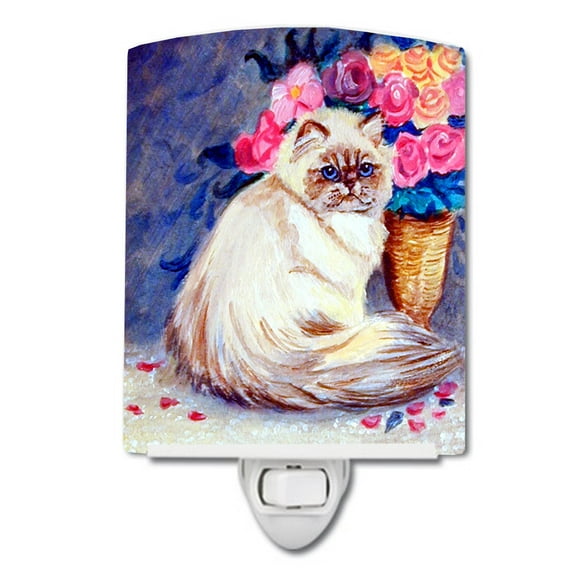 Caroline's Treasures 7150CNL Persian Cat Ceramic Night Light, 6x4x3", multicolor