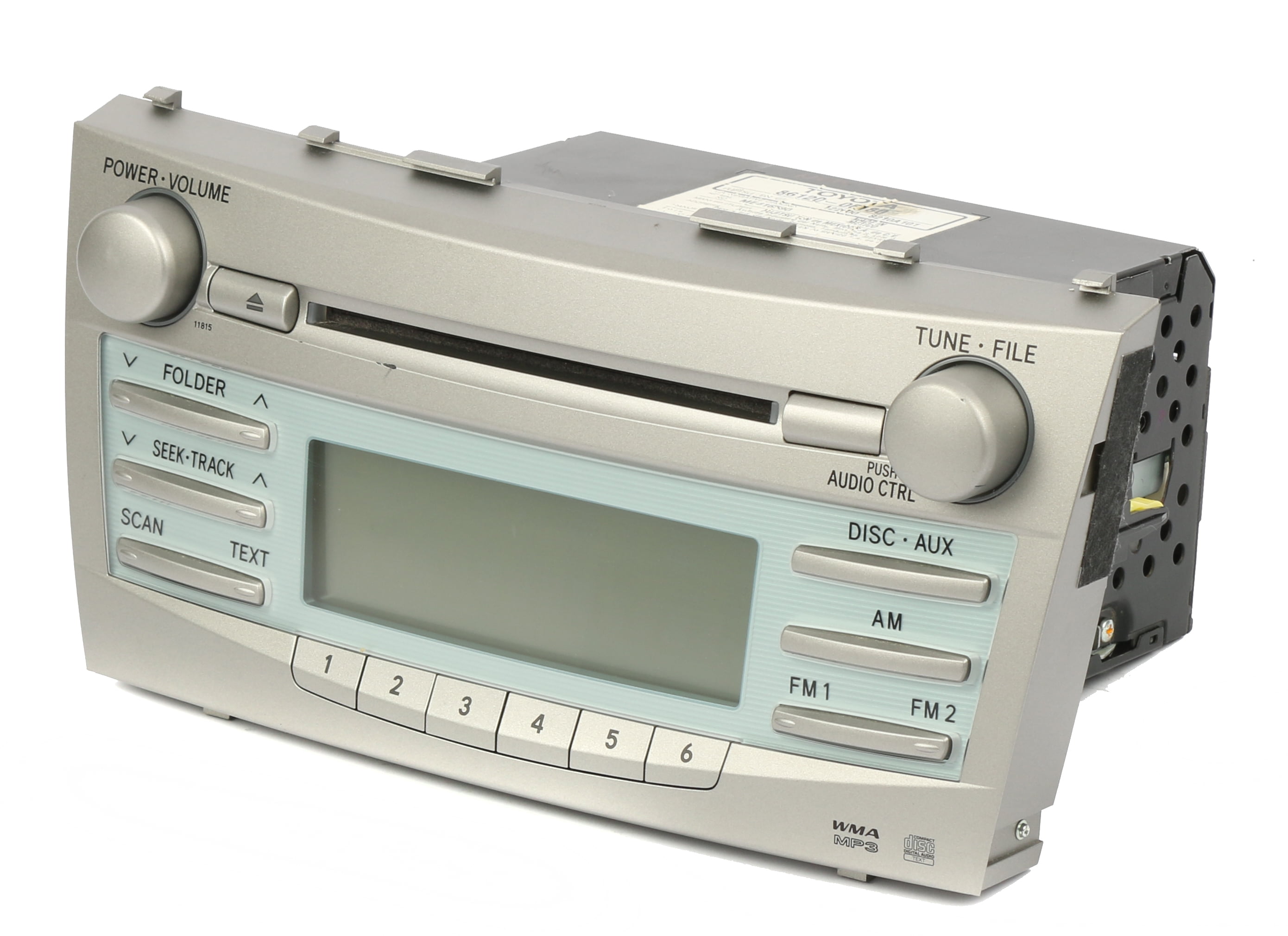 Restored 2007 Toyota Camry AM FM Radio CD MP3 Part Number 86120-06180 Face 11815 OEM (Refurbished)