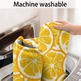 thumbnail image 5 of Yellow Lemon Fruit Slices Orange Pattern Bathroom Rugs Mat,Non Slip Microfiber Bathroom Rug,Rubber Backing,Soft Bathroom Mats for Bathroom Floor,Tub and Shower,60x24in(150x60cm), 5 of 5