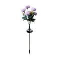 thumbnail image 2 of Solar Peony Flower Lights Outdoor Garden Stake Lamp - Waterproof LED Landscape Pathway Lighting, Solar Powered, Silk Blossom Decor, 1 Pack, White/Pink/Red/Beige, 2 of 7