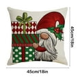 thumbnail image 4 of Cheapark 1PC Christmas Gnome Pillow - Red Combo Happy Festive Cushion, Soft Decorative Pillow for Sofa, Bedside & Holiday Home Vibe, 4 of 6