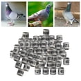 thumbnail image 3 of 100 anillos de aluminio para pata de paloma de carreras de aves, numerados de forma diferente, 2022 blanco, 3 of 8