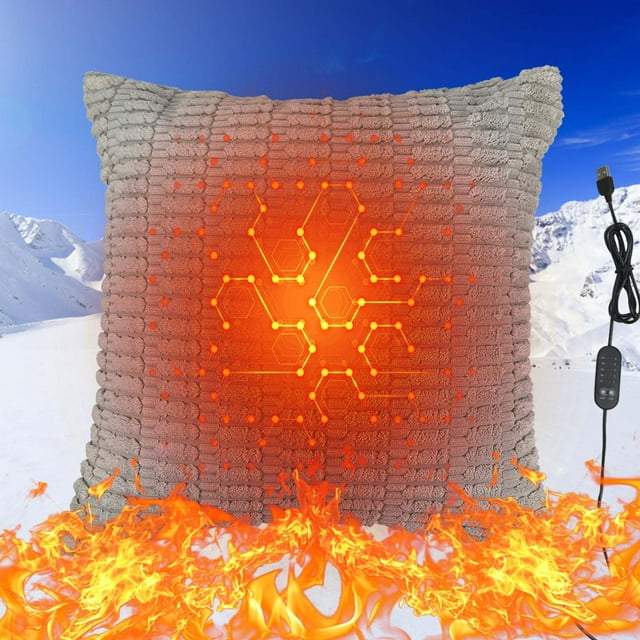 Housse de Coussin Électrique USB 5 Vitesses Température Contrôlée Minuterie Bureau Chaud