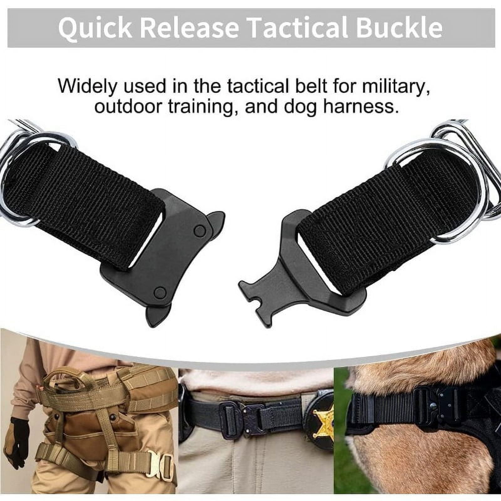 No Pull Dog Collar, Prong Collar for Small Medium Large Dogs, Pinch Collar for Dogs with Quick Release Buckle, Prong Collar Cover, Extra Links, Safety Clip, Rubber Tips