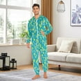 thumbnail image 5 of Cyanotype Network Adult onesie Pajamas, Crystal Velvet Ultra Soft Warm Jumpsuit for Men and Women, 5 of 7