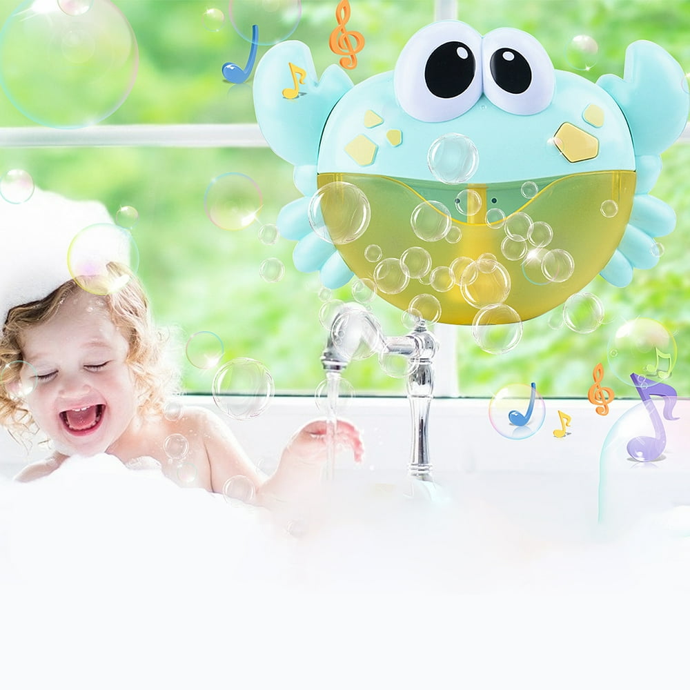 Crab Bubble Machine for Baby Bath Toys, Musical Bathtub Bubble Toy Bubble Maker with Nursery