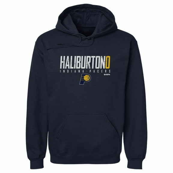 Men's 500 Level Tyrese Haliburton Navy Indiana Pacers Elite Pullover Hoodie