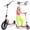 Light Pink, variant on Kick Scooter for Kids, Foldable Lightweight Design with 4-Level Adjustable Handlebar & 8" Shock-Absorbing Wheels, Max Speed Up to 15 mph, Ages 6-18, Non-Electric, Light Blue