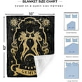 thumbnail image 4 of Gemini Gifts, Gemini Zodiac Blanket 60"X50", Gemini Zodiac Gifts for Women Moon Constellation Throw Blanket Astrology Decor Witchy Gemini Birthday Gifts Gothic Soft Blanket, 4 of 5