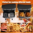 thumbnail image 4 of 2 Pcs Doublure en Silicone pour Friteuse à Air Chaud avec Poignée Résistant à la Chaleur Pot en Silicone Réutilisable Plateau Rectangulaire Accessoires pour Friteuse à Air, 4 of 11