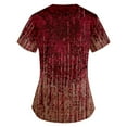 thumbnail image 4 of LSLJS Mode de la Saint-Patrick pour Femmes, Blouse à Col en V Décontractée à Manches Courtes Imprimée avec Poches, Hauts pour Dames, Sarraus pour Femmes Grande Taille, 4 of 5