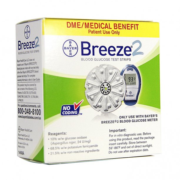 Breeze 2 Blood Glucose Test Strips 150 Count Walmart Com Walmart Com