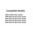 thumbnail image 3 of Passenger Right Side Rear Door Window Door Glass Compatible with Lexus GS300 / GS350 / GS430 / GS450 / GS460 4 Door Sedan 2006-2012 Models, 3 of 4