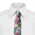 thumbnail image 2 of Floral Necktie, Tropical Colorful Daffodils, Dress Tie, 3.7", Multicolor, by Ambesonne, 2 of 3
