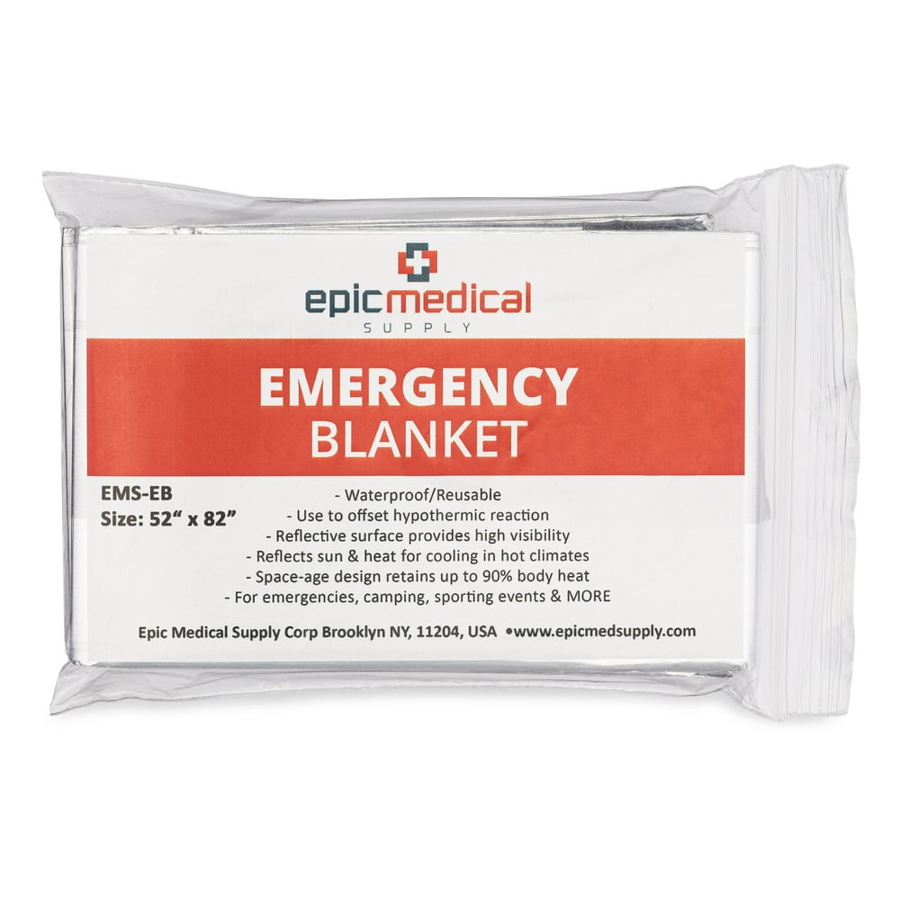 Epic Medical Supply Thermal Emergency Blanket Thermal Survival Safety