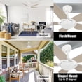 thumbnail image 6 of Smaair 52" Ceiling Fan with Remote and Dimmable LED Light for Bedroom Smart Home, 6 of 10