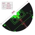 thumbnail image 2 of Lsque Geometry Dash Print Christmas Tree Skirt, Tree Skirt with Ties or Velcro, Perfect for Holiday Decorations, Halloween, and New Year-48", 2 of 7