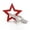 H001- Red, variant on Vintage Home Decor, Red White Star Accent, 1 Pc Tabletop Piece, Decorations for Living Room