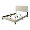 thumbnail image 2 of Home Design Shyla Full Upholstered Panel Bed Frame with 2 Nightstands for Adults, Warm Gray, 2 of 7