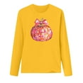 thumbnail image 4 of VKOYWKM Long Sleeve Fall Shirts Women Thanksgiving T Shirts Pumpkin Print Loose Fit Crew Neck Thankful Grateful Blessed Tops Funny Family Party Clothes, 4 of 4