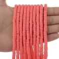 thumbnail image 3 of 350 piezas/lote de cuentas de arcilla polimérica redondas planas de 6 mm hechas a mano, cuentas espaciadoras sueltas Heishi para hacer joyas, pulseras y collares DIY, 3 of 5
