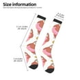 thumbnail image 5 of Fotbe Sloth with Donuts1 print Women's Men's Novelty Crew Socks Cotton Socks Knee High Socks for Walking,Running,Nurses,Pregnancy, 5 of 9