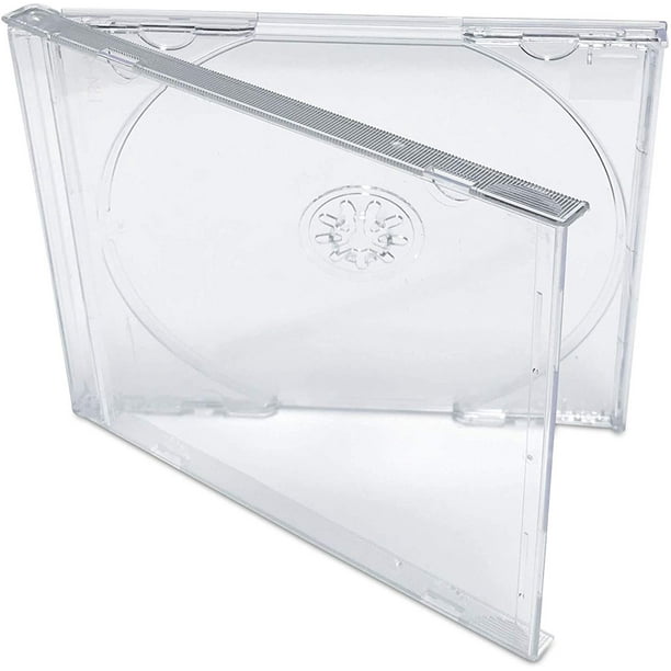 Standard Clear CD Jewel Cases Premium, 25 Pack