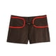 thumbnail image 2 of HH TRAF Mujeres Verano Nueva Moda Casual Vintage Slim Trim Mini Shorts Femenino Sólido Cintura Alta Cremallera Pantalones Cortos Ropa de Calle Mujer, 2 of 4