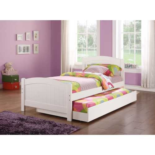 Massive Comfortable Twin Bed, Pine Twin Bed With Trundle
