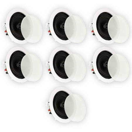 Theater Solutions TS50C In Ceiling Speakers Surround Sound Home Theater 7 Speaker (Best In Ceiling Surround Speakers)