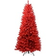 thumbnail image 7 of Makeatree 6ft Artificial Red Christmas Tree Full Real Halloween Xmas Tree with 804 Branch Tips Easy to Assemble, Decoration for Indoor and Outdoor, 7 of 7