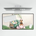 thumbnail image 4 of Easter Egg Airedale Terrier Bunny Ear Welcome Spring Truck Desk Mat Full Keyboard Mouse Pad Dale Waterside Dog Lover Large Mousepad - 12002, 4 of 5
