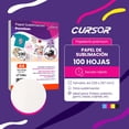 thumbnail image 2 of Papel Sublimación CURSOR 100 Hojas A4 Premium Sublimar 110g Secado Rápido blanco, 2 of 8
