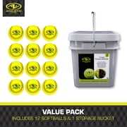 Athletic Works 11 in Fastpitch Softballs, 12-Count Bucket