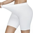 thumbnail image 5 of Simiya Molasus Women'S Cotton Underwear High Waisted Full Coverage Ladies Panties (Regular Plus Size) White S, 5 of 6