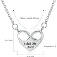 thumbnail image 2 of Infinity Cremation Urn Necklace for Ashes Infinity Heart Ash Necklace for Women Memorial Cremation Jewelry Ash Holder for Loved Ones, 2 of 7