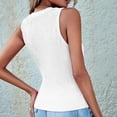 thumbnail image 5 of Sngxgn Womens Tops - Scoop Neck Cami - Tank Top for Women, Camisole for Women, Tummy Control Shapewear(White,L), 5 of 7