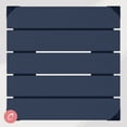 thumbnail image 4 of Costaelm Paradise 24" Outdoor Patio HDPE Square Counter High Backless Bar Stool, Navy Blue, 4 of 8