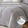 thumbnail image 4 of Flymme Light Grey Comforter Sets with Sheets 7 Pieces Bed in a Bag Full Size Bedding Sets Modern Soft Microfiber Bed Sets for All Season, 4 of 8